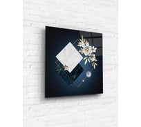 Картина на стекле ARTABOSKO Геометрические цветы 4 40x40 WBR-01-1033-03
