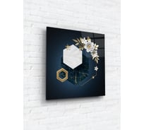 Картина на стекле ARTABOSKO Геометрические цветы 3 40x40 WBR-01-1032-03