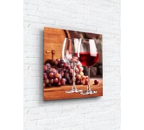 Картина на стекле ARTABOSKO два бокала вина 40x40 см WBR-02-19-03