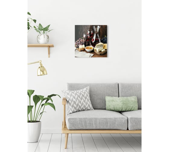 Картина на стекле ARTABOSKO сырный сет 40x40 см WBR-02-23-03