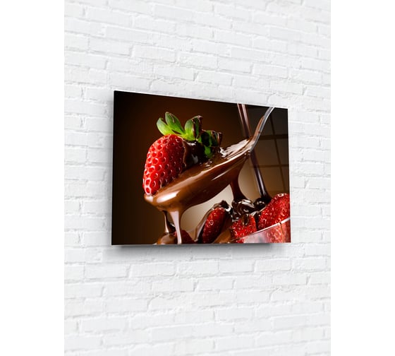 Картина на стекле ARTABOSKO клубника в шоколаде 1 30x40 см WBR-02-12-02 1