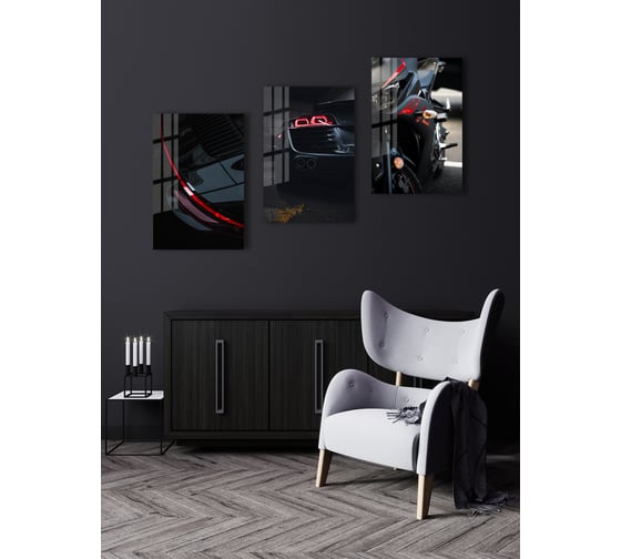 Картина на стекле ARTABOSKO гонки 11 40x60 см WBR-10-503-04