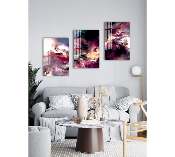 Картина на стекле ARTABOSKO ареография 3 40x60 см WBR-01-458-04