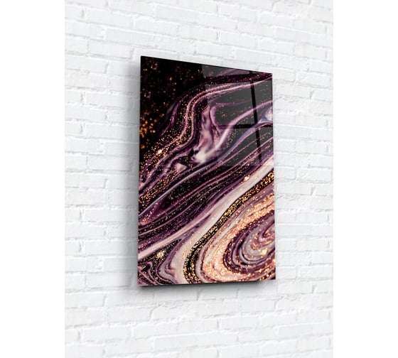 Картина на стекле ARTABOSKO бордовый акрил 3 40x60 см WBR-01-449-04 1
