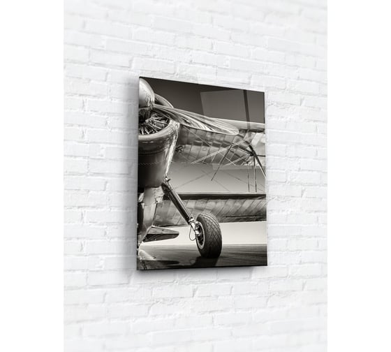 Картина на стекле ARTABOSKO самолет 2 30x40 см WBR-01-689-02 1