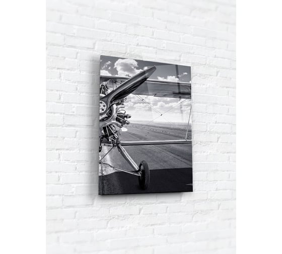 Картина на стекле ARTABOSKO самолет 6 30x40 см WBR-01-693-02 1