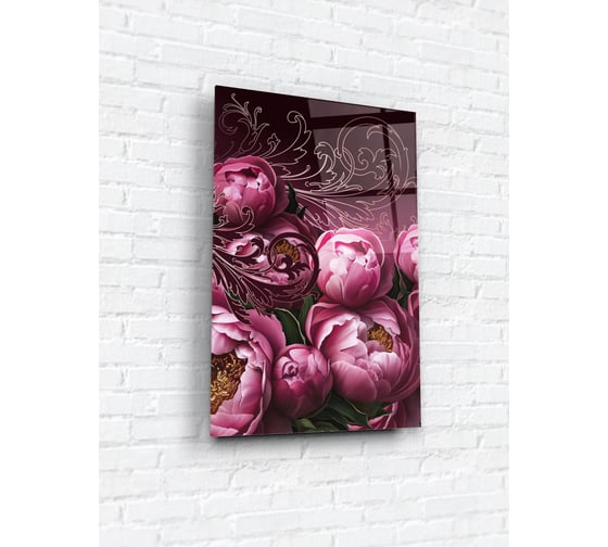 Картина на стекле ARTABOSKO весенние пионы 3 40x60 см WBR-01-428-04 1