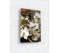 Картина на стекле ARTABOSKO белые ирисы 2 40x60 см WBR-01-430-04