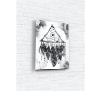 Картина на стекле ARTABOSKO ловец снов белый 30x40 см WBR-02-682-02