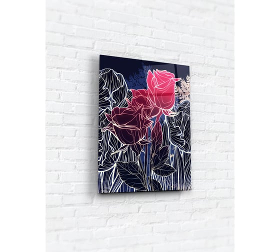 Картина на стекле ARTABOSKO блум 10 30x40 см WBR-02-665-02 1