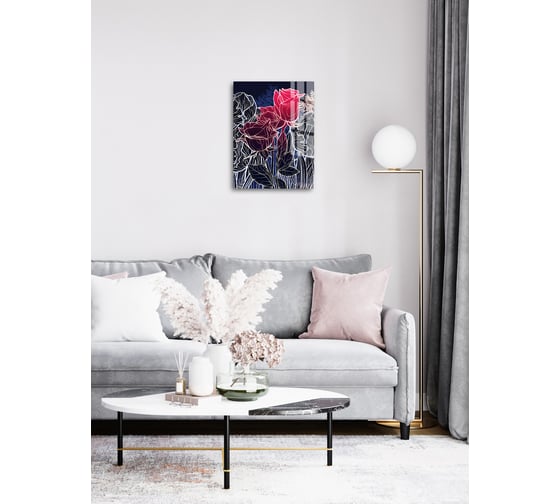 Картина на стекле ARTABOSKO блум 10 30x40 см WBR-02-665-02