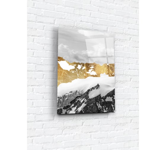Картина на стекле ARTABOSKO золотая гора 3 30x40 см WBR-01-171-02 1