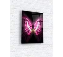 Картина на стекле ARTABOSKO бабочка 30x40 см розовая WBR-01-163-02