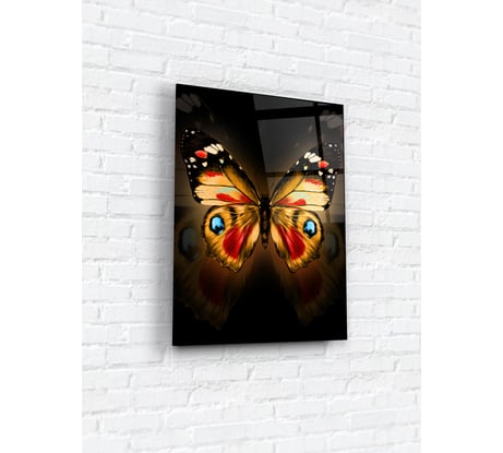 Картина на стекле ARTABOSKO бабочка 30x40 см красно-желтая WBR-01-164-02