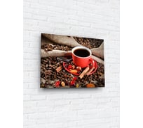 Картина на стекле ARTABOSKO кофе в красной чашке 30x40 см WBR-01-113-02