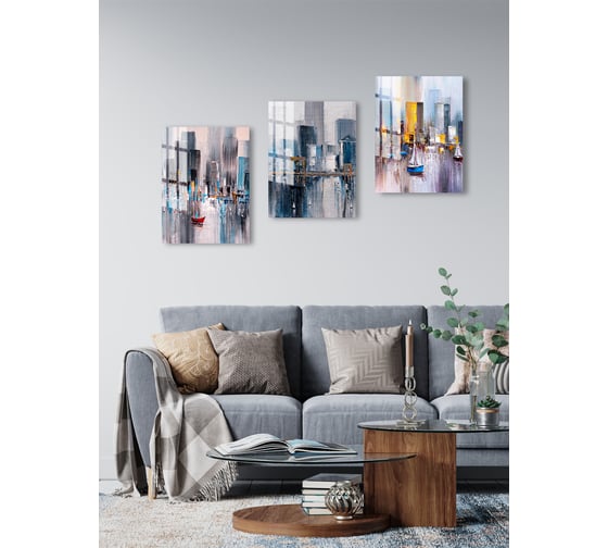 Картина на стекле ARTABOSKO небоскребы 2 30x40 см WBR-11-721-02