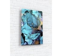 Картина на стекле ARTABOSKO бирюзовый акрил 1 40x60 см WBR-01-132-04
