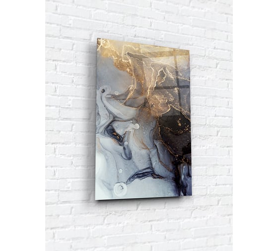 Картина на стекле ARTABOSKO белый акрил 1 40x60 см WBR-01-135-04 1