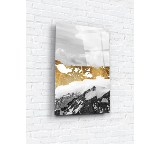 Картина на стекле ARTABOSKO большая золотая гора 3 40x60 см WBR-01-153-04 1