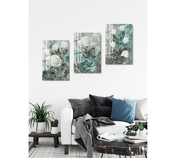 Картина на стекле ARTABOSKO абелия 3 40x60 см WB-01-308-04