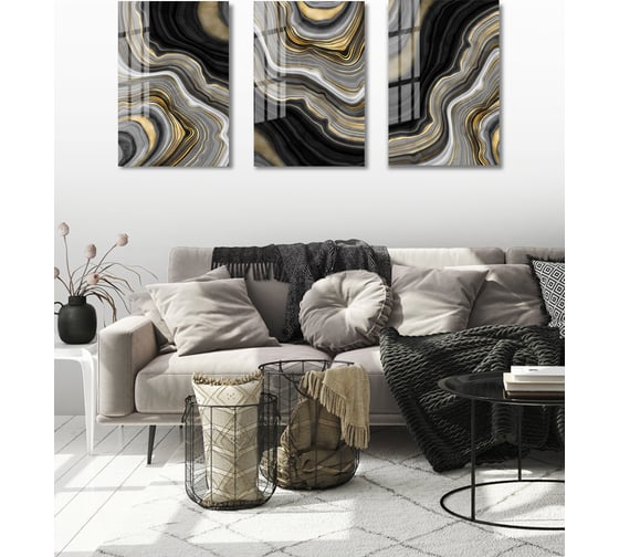 Картина на стекле ARTABOSKO агат 2 40x60 см WBR-07-234-04