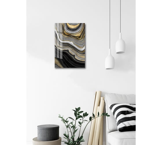 Картина на стекле ARTABOSKO агат 2 40x60 см WBR-07-234-04