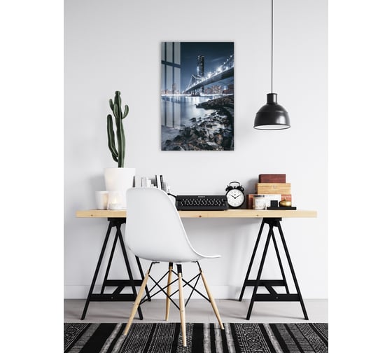Картина на стекле ARTABOSKO вечерний город 2 40x60 см WBR-10-522-04