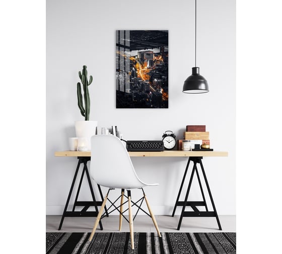 Картина на стекле ARTABOSKO вечерний город 3 40x60 см WBR-10-523-04