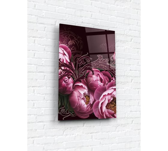Картина на стекле ARTABOSKO весенние пионы 2 40x60 см WBR-01-427-04