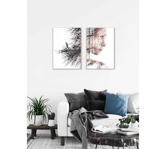 Картина на стекле ARTABOSKO дафна 3 40x60 см WBR-01-369-04