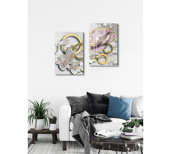 Картина на стекле ARTABOSKO бода 1 40x60 см WBR-11-662-04