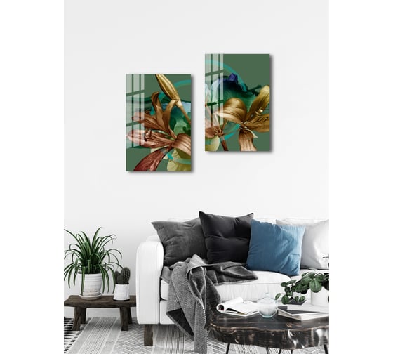 Картина на стекле ARTABOSKO блум 1 40x60 см WBR-01-652-04