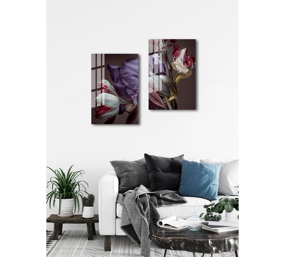 Картина на стекле ARTABOSKO блум 4 40x60 см WBR-01-655-04