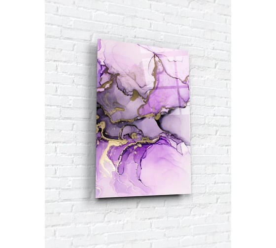 Картина на стекле ARTABOSKO фиолетовый акрил 2 40x60 см WBR-05-788-04
