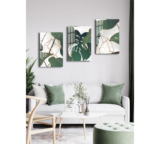 Картина на стекле ARTABOSKO тропики карандашом 2 40x60 см WBR-01-747-04/2