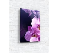 Картина на стекле ARTABOSKO фиолетовая орхидея 2 40x60 см WBR-05-826-04