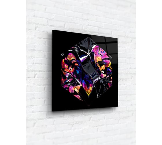 Картина на стекле ARTABOSKO шестиугольник 1 40x40 см WBR-01-950-03 1