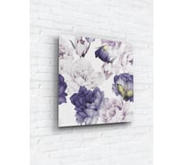 Картина на стекле ARTABOSKO фиолетовые пионы 2 40x40 см WBR-05-922-03