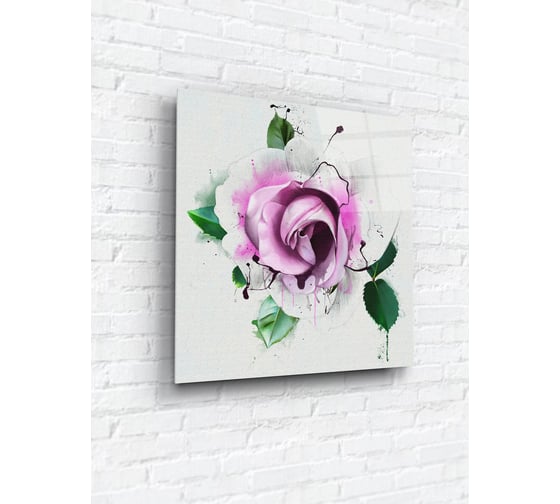 Картина на стекле ARTABOSKO цветочная фантазия 4 40x40 см WBR-07-185-03