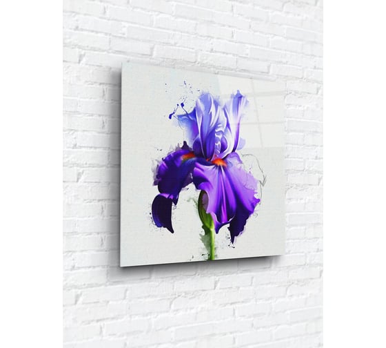 Картина на стекле ARTABOSKO цветочная фантазия 2 40x40 см WBR-07-183-03 1