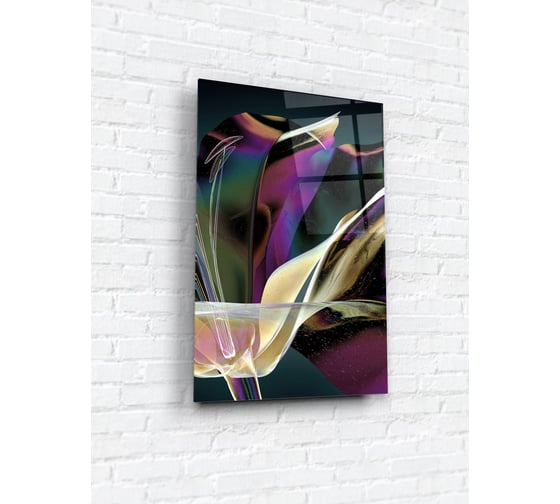 Картина на стекле ARTABOSKO цветок хамелеон 6 40x60 см WBR-1235-12-04 1