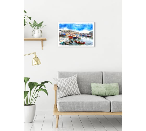 Картина на стекле ARTABOSKO акварель 40x60 см AK-01-01-04