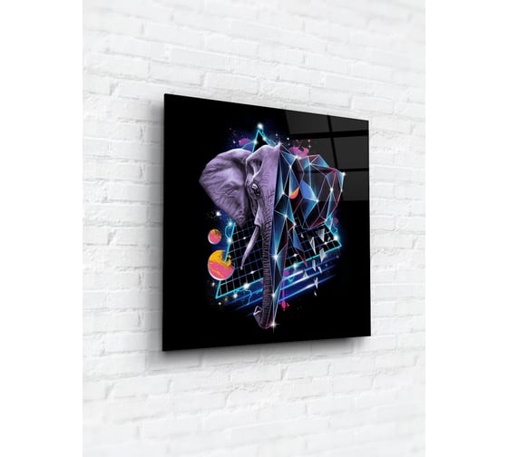 Картина на стекле ARTABOSKO фауна неон 2 40x40 см WBR-01-1172-03 1