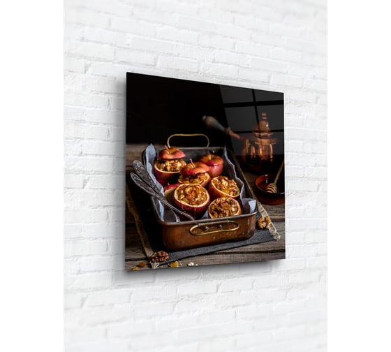 Картина на стекле ARTABOSKO яблоки с медом и корицей 1 40x40 см WBR-11-1124-03 1
