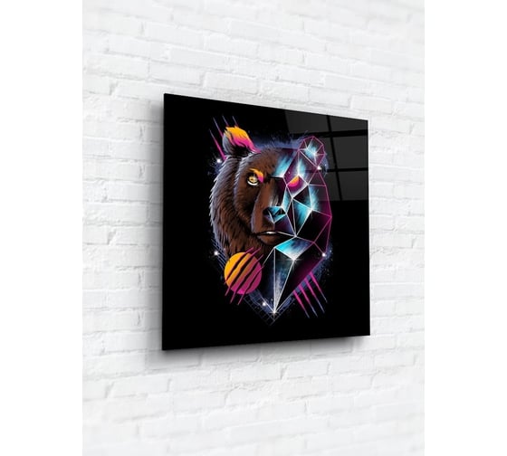 Картина на стекле ARTABOSKO фауна неон 1 40x40 см WBR-13-1171-03 1