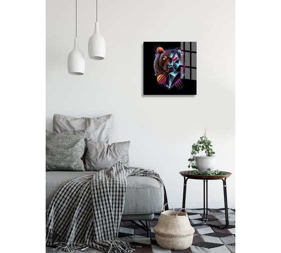 Картина на стекле ARTABOSKO фауна неон 1 40x40 см WBR-13-1171-03