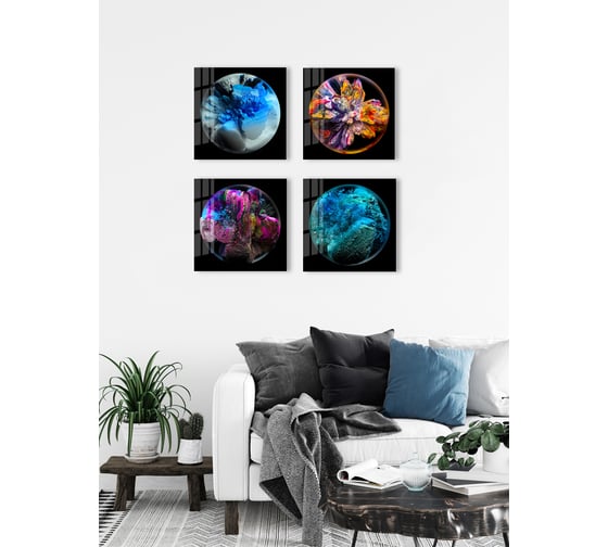 Картина на стекле ARTABOSKO Космо 2 40x40 WBR-01-173-03