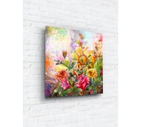 Картина на стекле ARTABOSKO Красочные цветы 2 40x40 WBR-12-1010-03