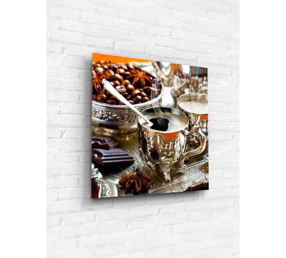 Картина на стекле ARTABOSKO Кофейный аромат 1 40x40 WBR-11-1130-03 1