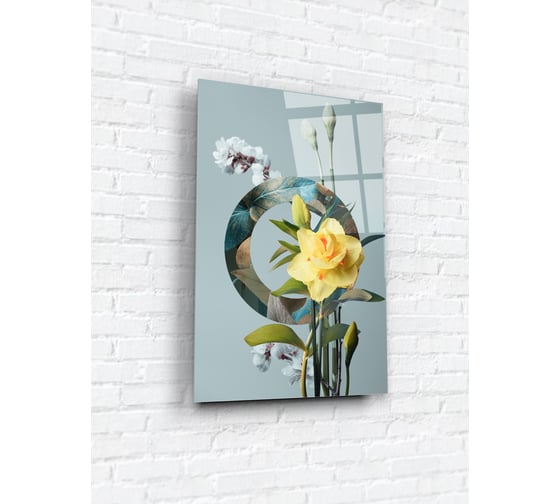 Картина на стекле ARTABOSKO Круг в цветах 2 40x60 WBR-01-1065-04